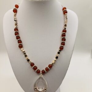 Collier perles ambre