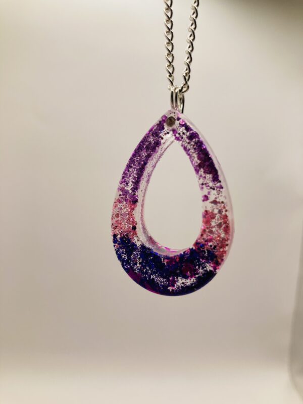 Collier goutte couleur dégradée – Image 3