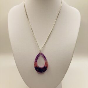 Collier goutte couleur dégradée