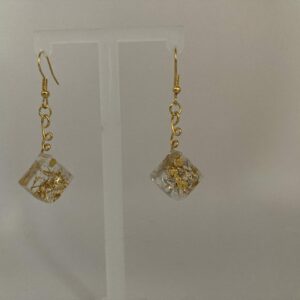 Boucles d’oreilles carré épais