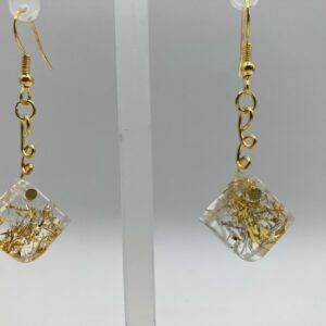 Boucles d’oreilles carré épais