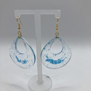 Boucles d’oreilles goutte pailletées