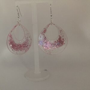 Boucles d’oreilles goutte pailletées