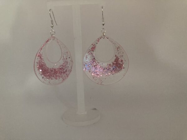 Boucles d'oreilles goutte pailletées – Image 2